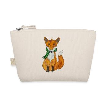 Kawaii Fuchs Rotfuchs niedlicher Winter Schahl - Bio-Täschchen - Natur - Vorne