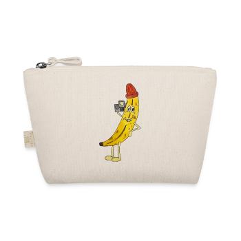 Hiphop banana with boombox funky fruit cool fruit - Organic Pouch - nature - Front