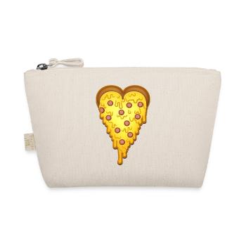 Valentine's day pizza heart - Organic Pouch - nature - Front