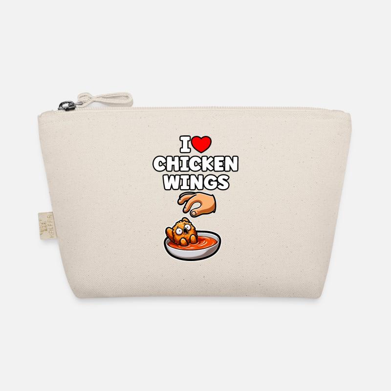 Gebratenes Hähnchen Chicken Wings Hühnchen Geschenk Bio-Täschchen