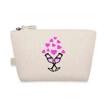 🥂💖Romantic toast design for specialdays - Organic Pouch - nature - Front