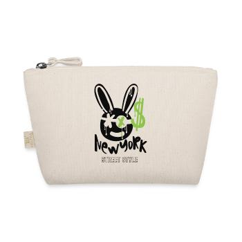 street, new york, rabbit, dollar - Bio-Täschchen - Natur - Vorne
