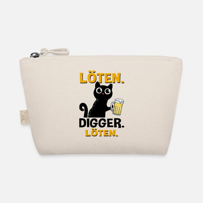 Löten Digga Löten Bier Katze Bio-Täschchen