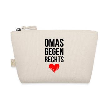 OMAS GEGEN RECHTS mit Herz - Bio-Täschchen - Natur - Vorne