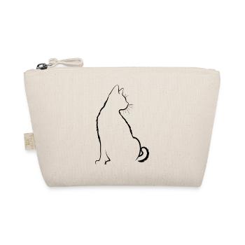cat, cat motif, cute, gift, gift ideas - Organic Pouch - nature - Front