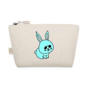 hase comic cool - Bio-Täschchen - Natur - Vorne