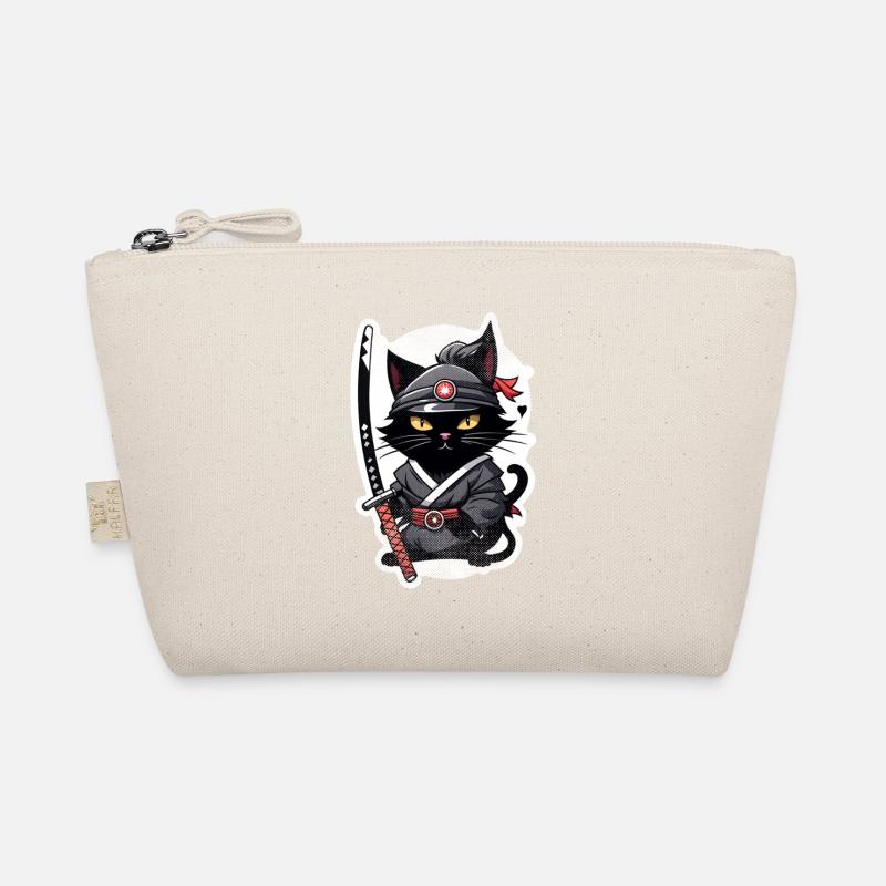 Ninja Katze - Samurai Kätzchen Bio-Täschchen
