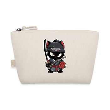 chat ninja - chaton samourai - Trousse biologique - nature - Devant