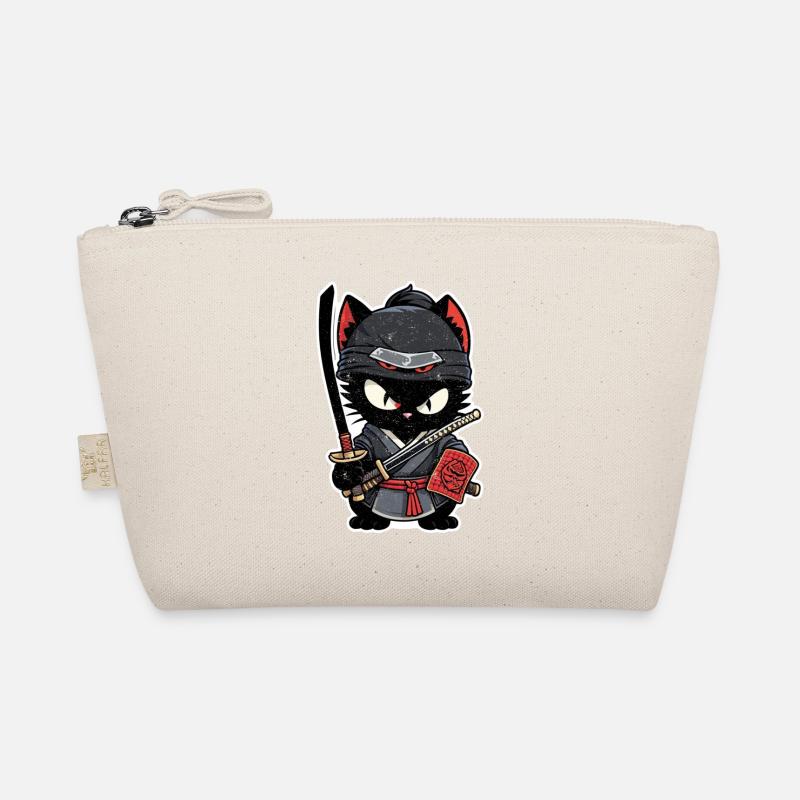 Ninja Katze - Samurai Kätzchen Bio-Täschchen