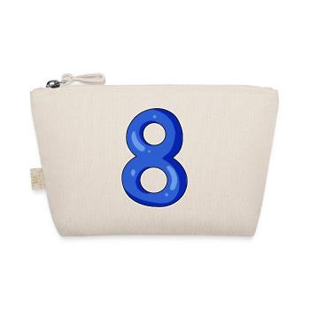 Numéro 8 Numéro Huit Motif Bleu - Trousse biologique - nature - Devant