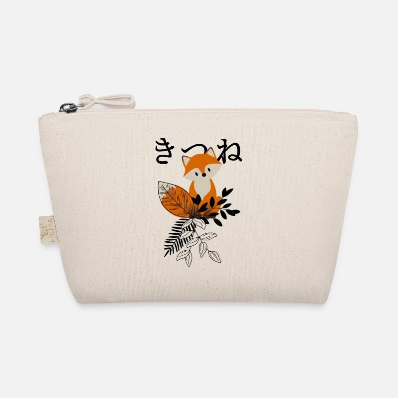 Chibi Fox Kitsune - Organic Pouch - nature