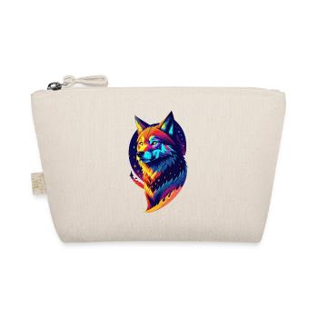 Wolf in the Night - Multicolored Decor - Organic Pouch - nature - Front