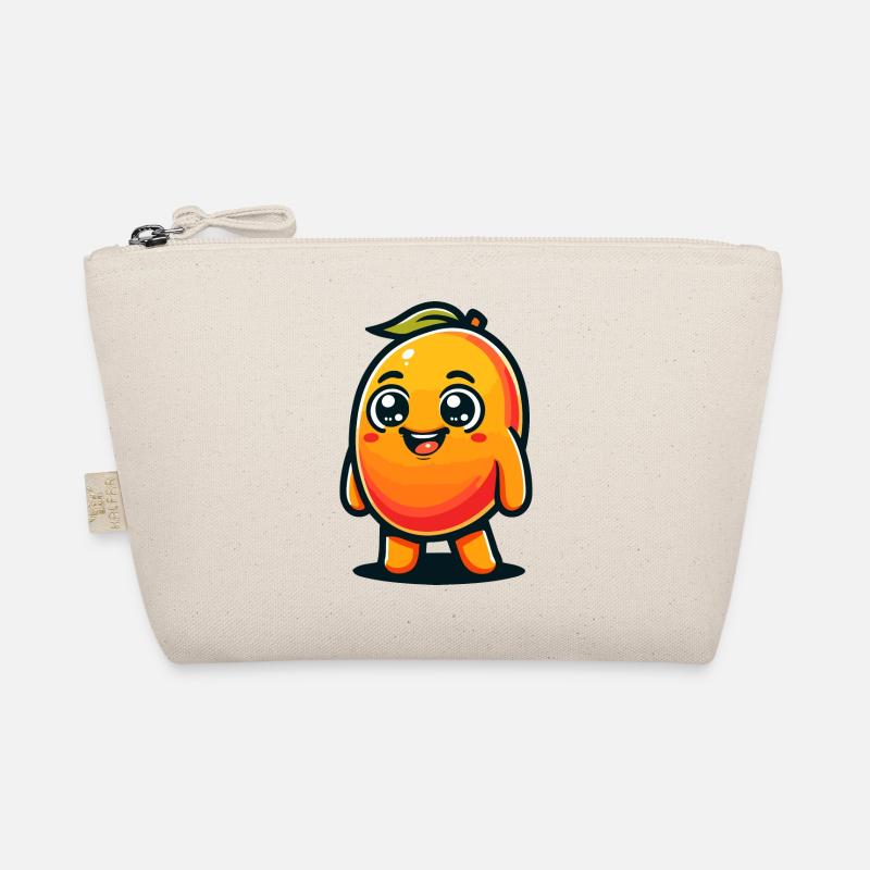Eine verspielte Mango im Cartoon-Stil Bio-Täschchen