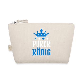 Poker König Casino Zocken Profispieler Kartenspiel - Bio-Täschchen - Natur - Vorne