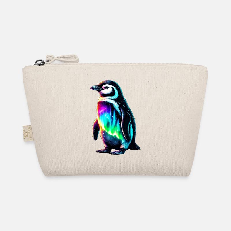 Aurora Borealis Penguin Organic Pouch