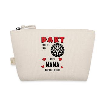 Dart Spielerin Mama Darterin Mutter Frau Darts - Bio-Täschchen - Natur - Vorne