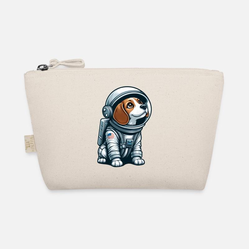 Beagle astronaut in space Organic Pouch