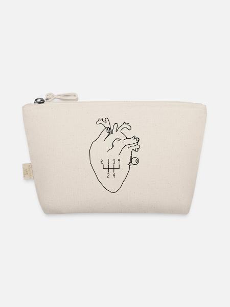 Pilote de changement de vitesse en forme de cœur - Trousse biologique - nature - Devant
