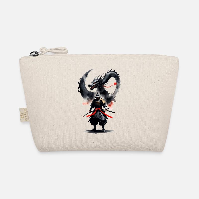 Samurai Warrior Black Dragon Organic Pouch