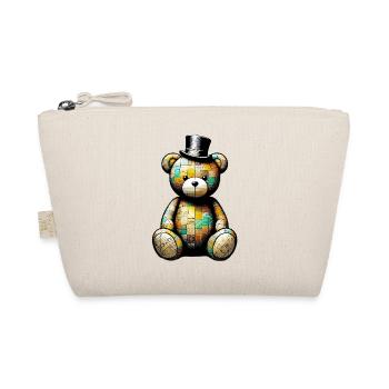 Teddy Bear Teddy Bear Top Hat - Organic Pouch - nature - Front
