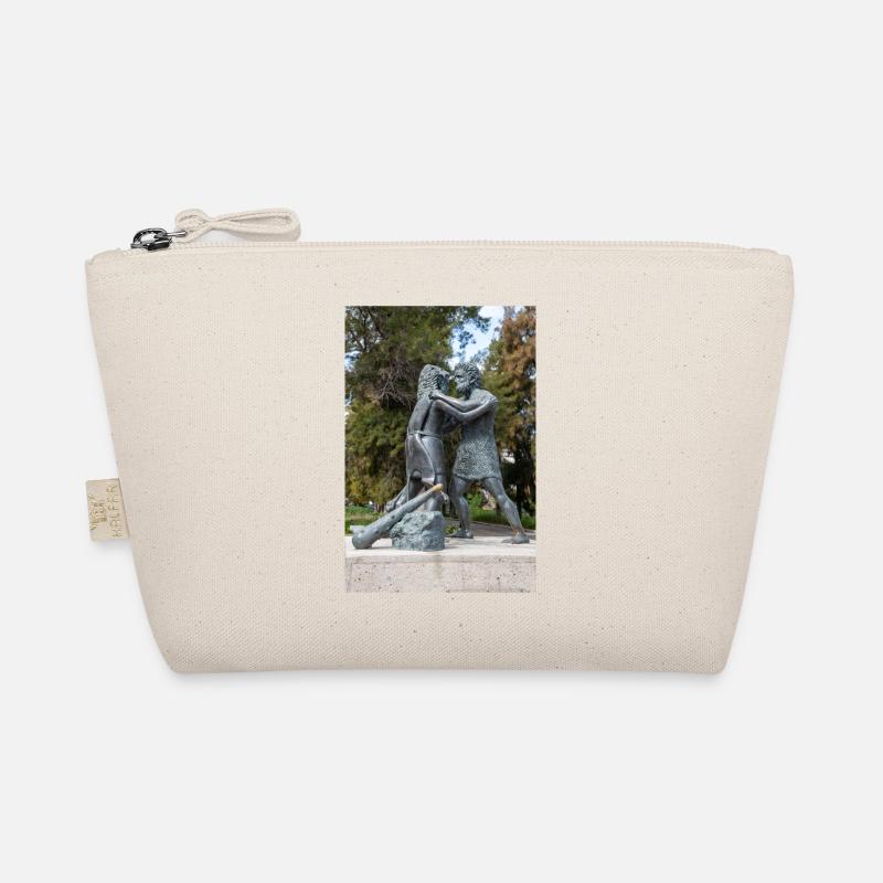 Statue des mythologischen Ringkampfes Bio-Täschchen