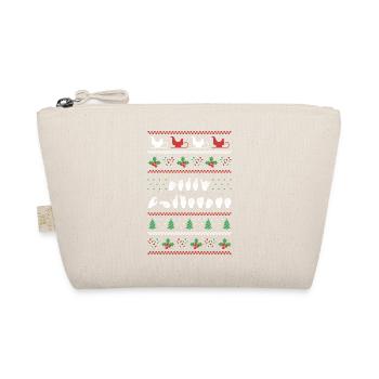 Merry Christmas - ASL American Sign Language I - Organic Pouch - nature - Front