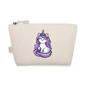 Niedliche Einhorn-Katze - Bio-Täschchen - Natur - Vorne