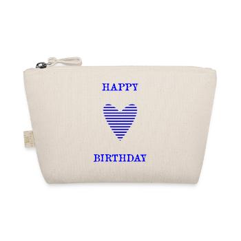HAPPY BIRTHDAY. HAPPY BIRTHDAY. ANNIVERSARY. - Organic Pouch - nature - Front