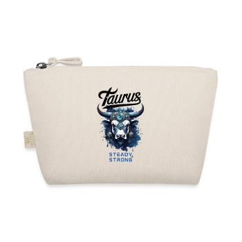Taurus Cosmic Zodiac Sign - Organic Pouch - nature - Front