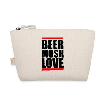 Beer Mosh Love Black Letter - Organic Pouch - nature - Front