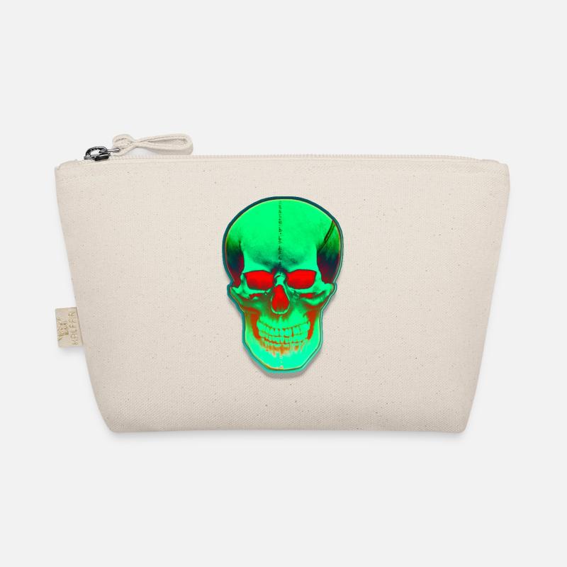Green head with red eyes - Organic Pouch - nature
