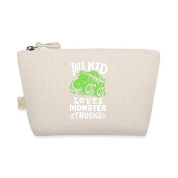 Monstertrucks für Kinder - Bio-Täschchen - Natur - Vorne