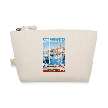 Croatia hrvatska kroatien hrv hr travel Zadar - Organic Pouch - nature - Front