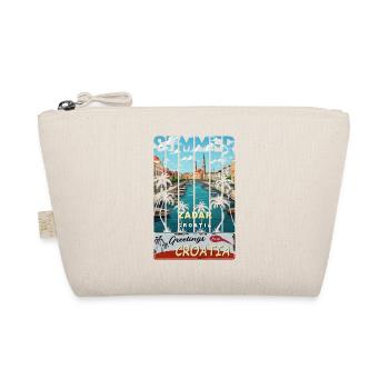 Croatia hrvatska kroatien hrv hr travel Zadar - Organic Pouch - nature - Front
