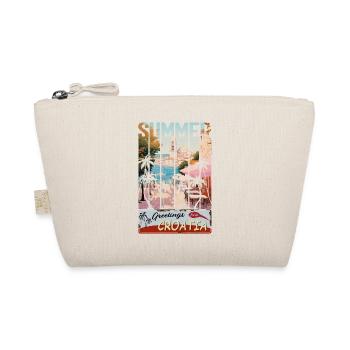 Croatia hrvatska kroatien hrv hr travel Zadar - Organic Pouch - nature - Front