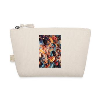Vibrant Swirls: A Colorful Abstract Journey - Organic Pouch - nature - Front