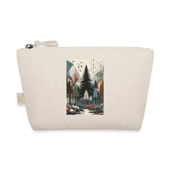Abstract Enchanted Forest Magic and Geometry Unite - Organic Pouch - nature - Front