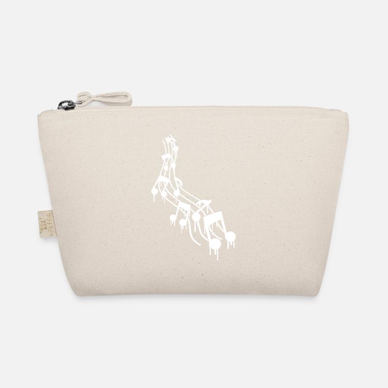 Musique Amour Beaucoup de notes de musique Graffiti Drop Logo Trousse biologique