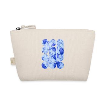 Élégance Florale Bleue - Trousse biologique - nature - Devant