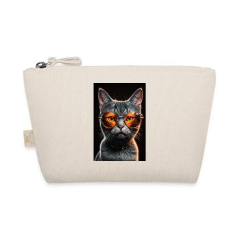 Chat avec des lunettes de soleil élégantes - Trousse biologique - nature - Devant