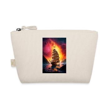 Piratenschiff am Feuertor - Bio-Täschchen - Natur - Vorne