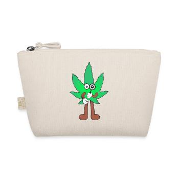 Der Bloom - Weed Cannabis Stoned Hanf Marihuana - Bio-Täschchen - Natur - Vorne