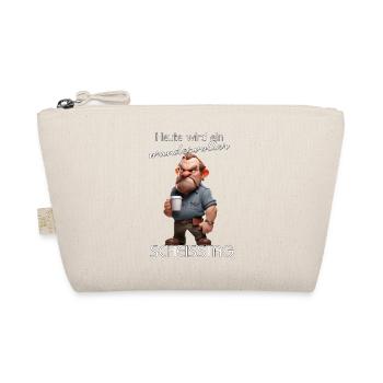 Wonderful shitday man - Organic Pouch - nature - Front
