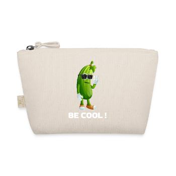 Cool Cucumber with Sunglasses - Organic Pouch - nature - Front