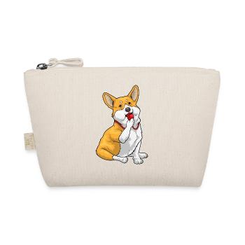 Corgi Schiedsrichter Pfeife - Bio-Täschchen - Natur - Vorne