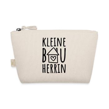 Kleine Bauherrin (Farbwechsel / Farbe änderbar) - Bio-Täschchen - Natur - Vorne