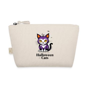 Halloween Cat Cute - Organic Pouch - nature - Front