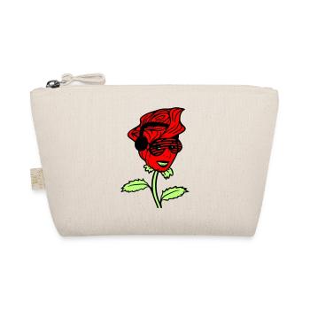 Femme DJ Rose Fleur Joli Visage Féminin - Trousse biologique - nature - Devant