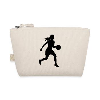 Basketball Player Symbol Basketball Player Woman - Organic Pouch - nature - Front