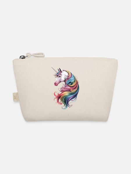 Love Unicorns Valentines Day Love - Bio-Täschchen - Natur